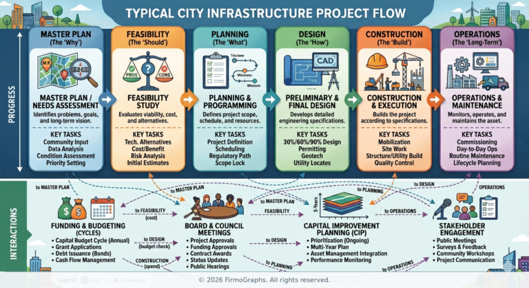 Hero graphic: Top-down vs bottom-up infrastructure lenses — Market as enumeration of observable capital commitments